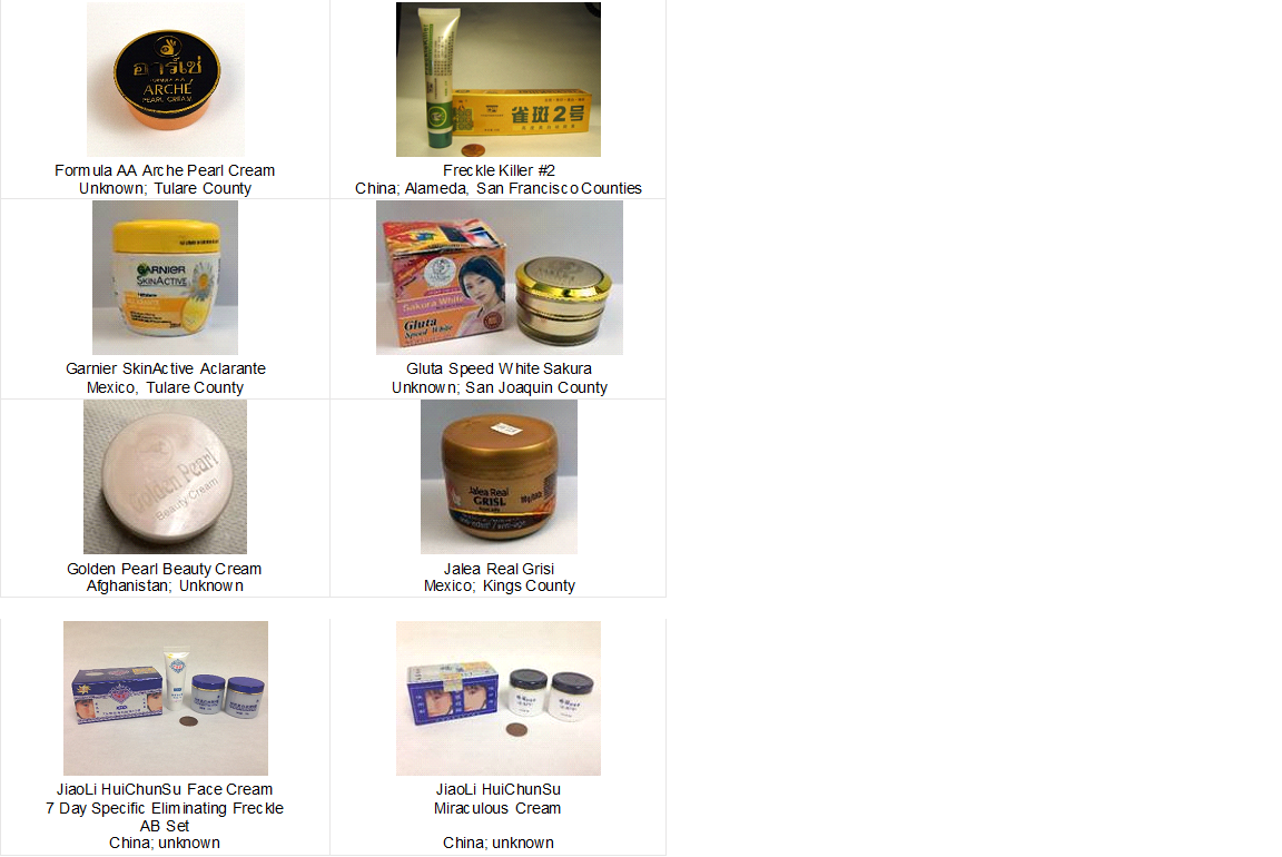 Mercury in Skin Creams